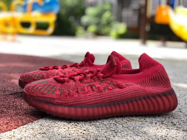 Adidas Yeezy 350 V2 CMPCT Slate Red кокосовые кроссовки Coconut 350v2 Slate Red GW6945