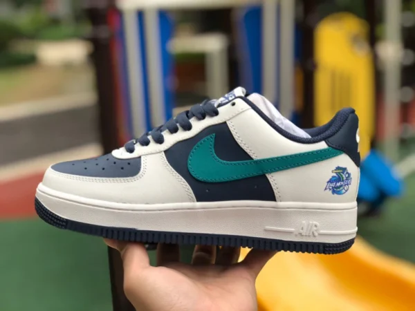 af1 белые синие зеленые низкие кроссовки Nike Air Force 1 Low Air Force One Nike bs8872-033