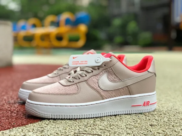 af1 светло-розовые низкие повседневные низкие кроссовки Nike Air Force 1 Air Force One dq7782-200