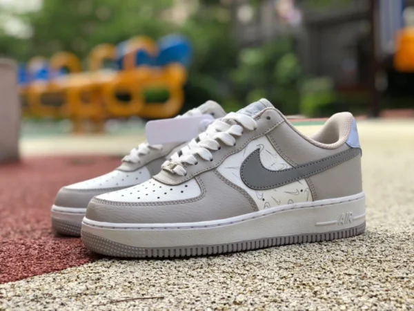 AF1 кремовые низкие кроссовки Nike Air Force 1 Low AF1 кремовые низкие кроссовки Air Force DR7857-101