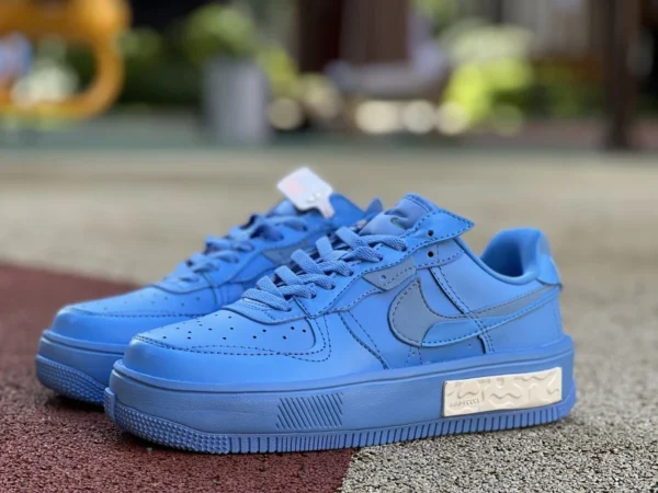 af1 синие деконструированные кроссовки Nike Air Force 1 Фонтанка AF1 деконструированные воздушные силы DH1290-400