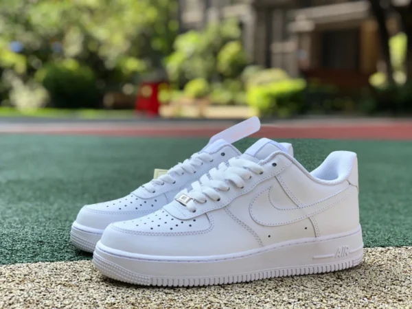 AF1 чисто белые повседневные кроссовки для скейтборда Nike Air Force1 Air Force One AF1 чисто белые мужские и женские повседневные туфли для скейтборда средней высоты 315123-111