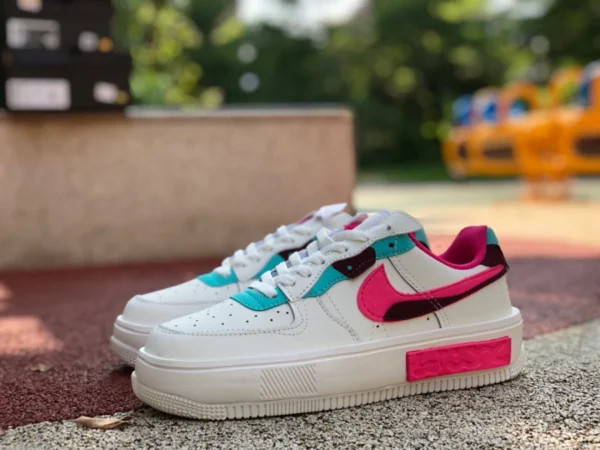 AF1 белые розовые синие низкие повседневные низкие кроссовки Nike Air Force 1 Фонтанка DO6146-101