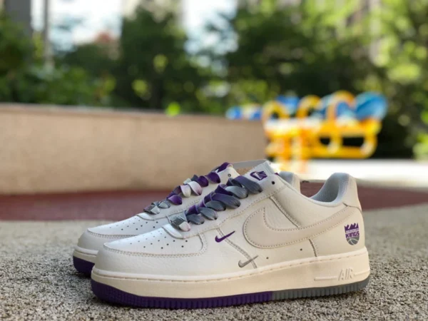 af1 белые фиолетовые низкие кроссовки Nike Nike AIR FORCE 1 '07 мужские Air Force One осенние новые кроссовки nk6928-205