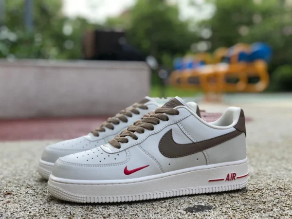 Кроссовки с белым кофе af1 low Nike Air Force 1 с белым рисом и клецками low 808788-996