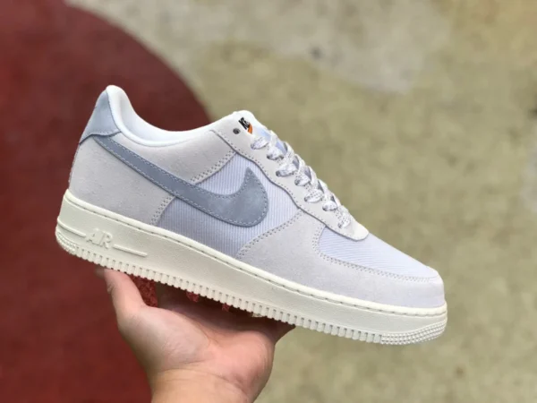 AF1 светло-серые низкие кроссовки Nike Air Force 1 Low AF1 светло-серые классические повседневные DO9801-100