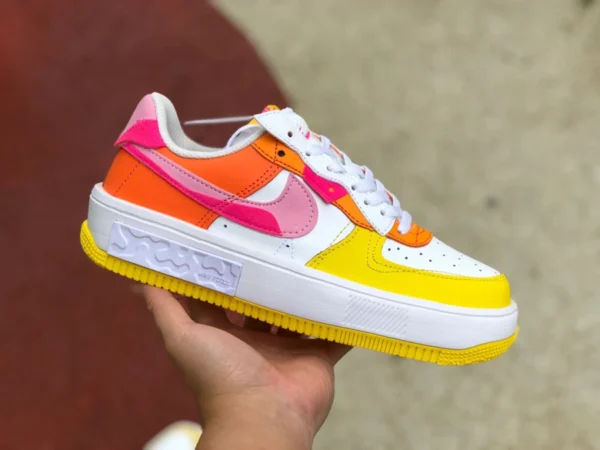 AF1 белые желтые красные низкие повседневные низкие кроссовки Nike Air Force 1 Фонтанка DX2675-100