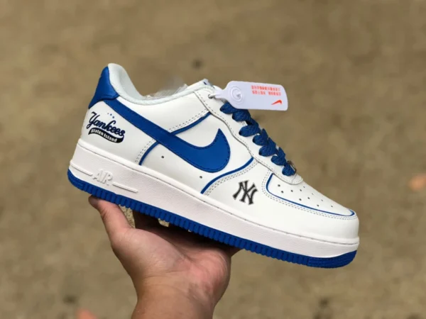 Бело-синие низкие кроссовки Nike Air Force 1 Low '07 Air Force One AF1 BS8806-522