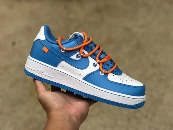 AF1 сине-белые ремешки Nike Air Force 1 AF1 сине-белые повседневные кроссовки CV1724-101