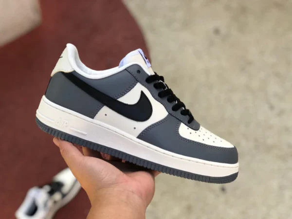 af1 черно-бело-серые классические повседневные кроссовки Nike Air Force 1 Low Air Force One бело-серо-черные FD9063-100