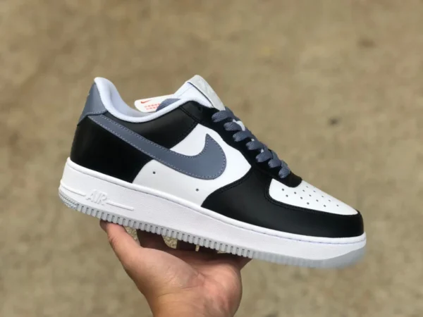 AF1 белые черные серые низкие кроссовки Nike Air Force 1 Low Toothbrush белые черные серые FD9065-100