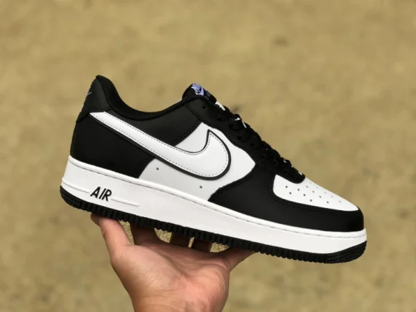 Черно-белые низкие повседневные кроссовки Nike Air Force 1 '07 AF1 DV0788-001