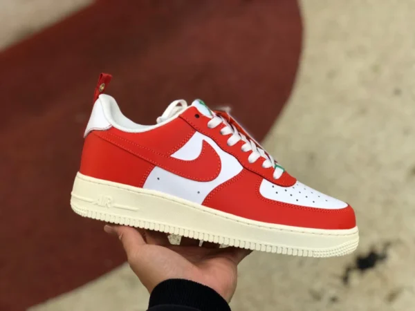 Повседневные низкие кроссовки Nike Air Force 1'07 LV8 Low Air Force One AF1 Christmas red low dx3141-861