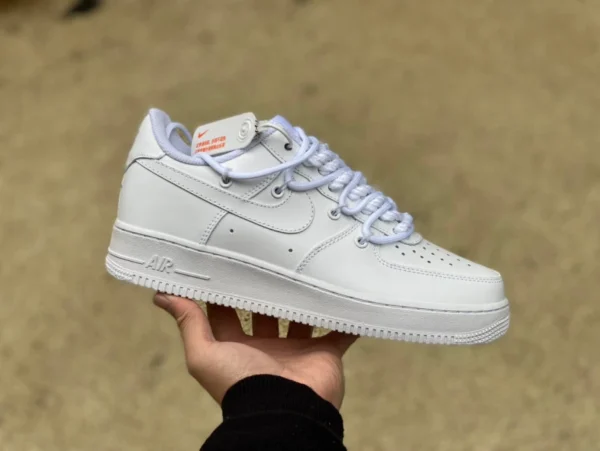 Повседневные низкие кроссовки Nike Air Force 1'07 wb Low Air Force 1 с белым ремешком af1 cv1724-111