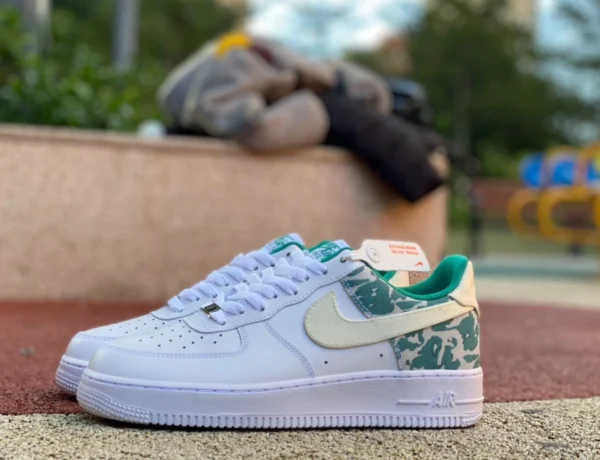 Кроссовки Nike Air Force 1 '07 LV8 Cococo Milk Overside King Star Green Low Nike Air Force 1 '07 LV8 Neptune green Air Force One DX3365 100