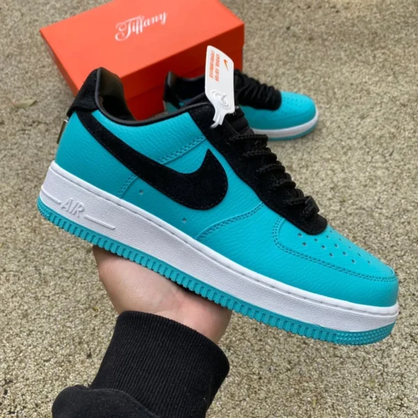 Air Force Lan Tiffany T IFFANY & CO./Tiffany x Nike Air Force1 LOW "11837" Tiffany совместные модные ретро кроссовки для мужчин и женщин, черные Tiff