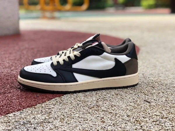 низкие кеды aj1 barb мокко Travis Scott x Nike Air Jordan 1 Low низкие кеды AJ1 TS Joint barb DM7866-151