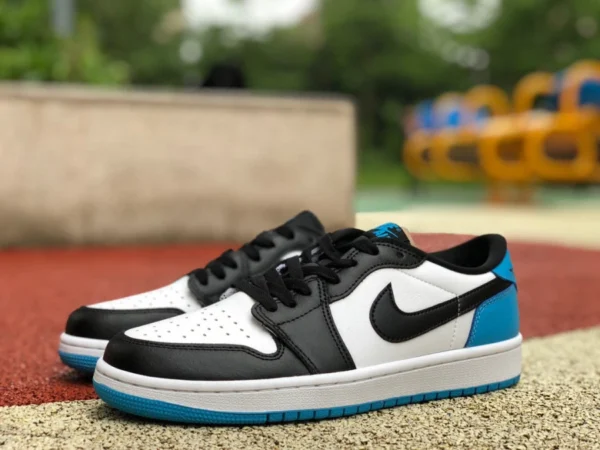 aj1 черно-белый синий низкий Air Jordan 1 Low OG "UNC" aj1 низкий черно-белый синий cz0790-104