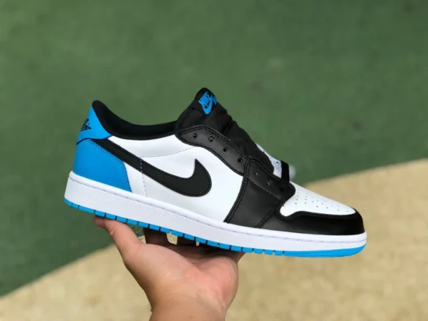 aj1 черно-белый синий low pure оригинальные Air Jordan 1 Low OG "UNC" aj1 low черно-белый синий cz0790-104