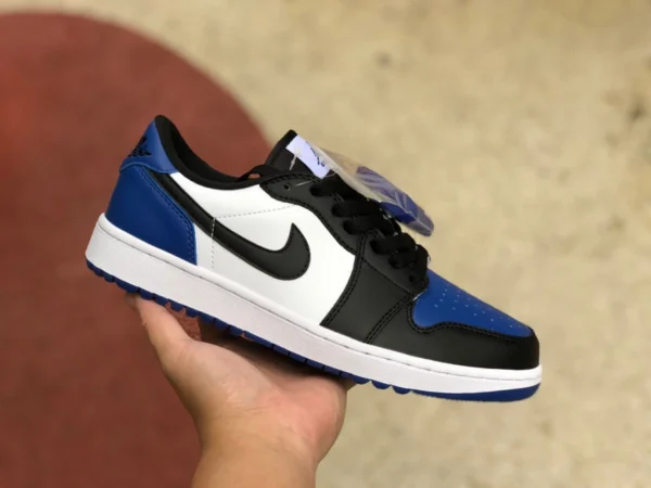 aj1 черно-синий носок с низким носком Air Jordan 1 Golf Low AJ1 гольф черно-синий носок DD9315-102