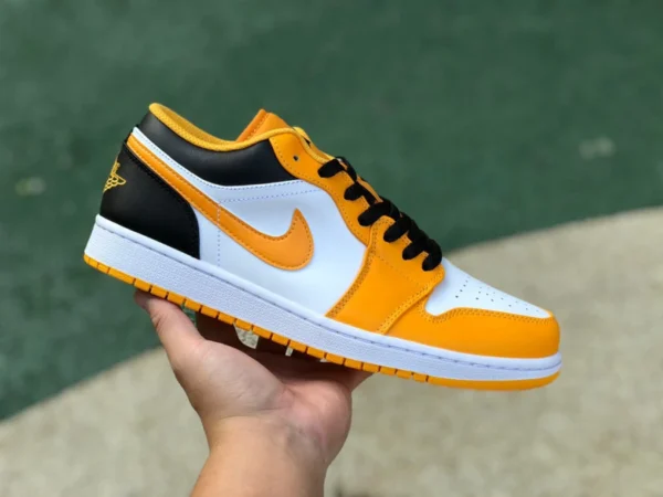 aj1 желто-бело-черный low pure оригинальные баскетбольные кроссовки Air Jordan 1 Low Taxi желто-белые низкие ретро баскетбольные кроссовки 553558-701