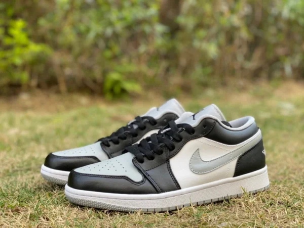 aj1 черно-серый low pure original Air Jordan 1 Low AJ1 Cool Grey Shadow Black Grey с низким носком 553558-039