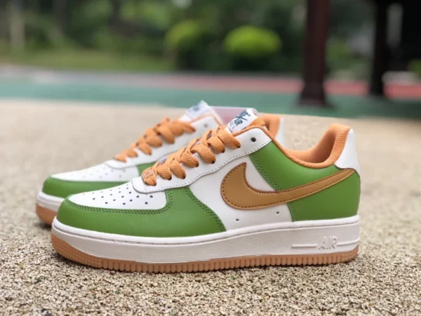 af1 белый зеленый коричневый низкий Nike/Nike AIR FORCE 1 '07 LV8 2 мужские повседневные кроссовки с низким вырезом ct7875-997