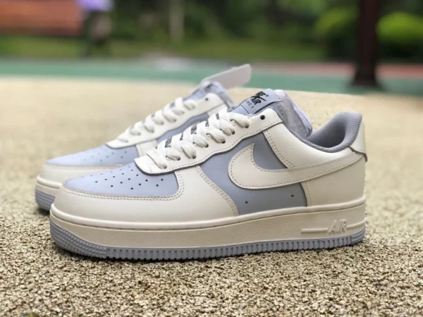 AF1 белый серый низкий Nike/Nike AIR FORCE 1 '07 LV8 2 мужские повседневные кроссовки с низким вырезом bv6088-301