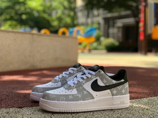 Белые кроссовки Nike Air Force 1 Low '07 с принтом LV AF1, оригинальная версия с низким берцем Air Force 1 LV Joint BQ8988-108