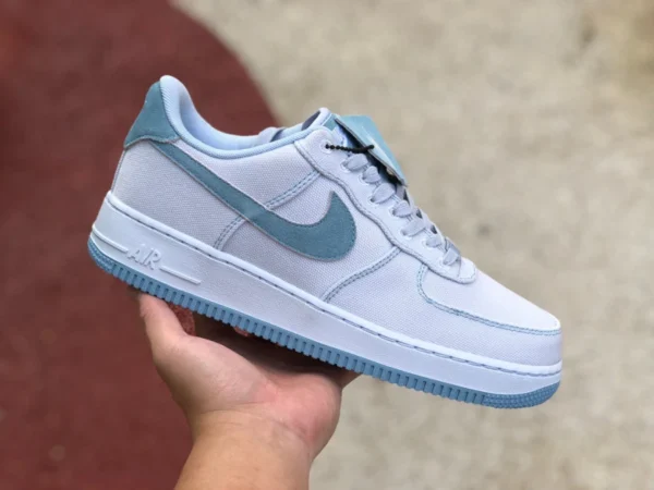 Мужские спортивные кроссовки af1 белые синие низкие Nike Air Force 1 '07 LV8 Air Force One новые DQ8233-001