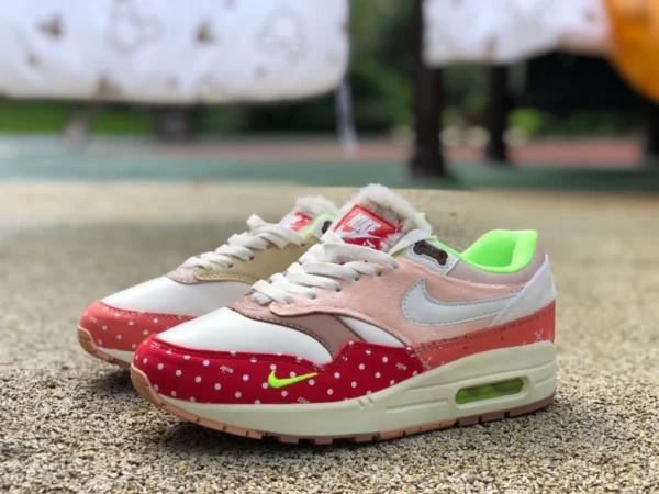 Max1 хаки красный Nike Air Max 1 PRM китайская пасторальная собака цветная строчка лающая собака кроссовки DR2553-111