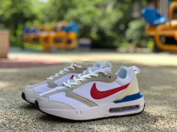 Мужская обувь Nike Max Air Cushion Белый Синий Красный 2022 Лето AIR MAX DAWN Air Cushion Амортизирующие дышащие кроссовки для бега DM0013-100