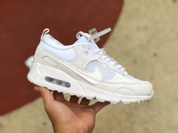 Max90 чисто-белые повседневные спортивные кроссовки Air Max 90 Futura с амортизацией и отскоком DM9922-003-101