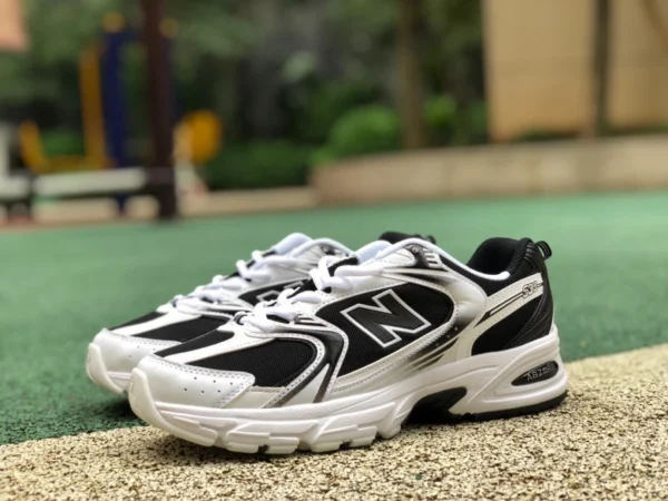 NB530 черно-белые кроссовки NEW BALANCE/NB 530 в стиле ретро для мужчин и женщин, спортивные дышащие амортизирующие кроссовки MR530SJ