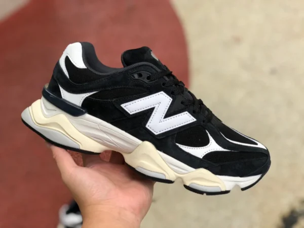 NB9060 черные кремовые кроссовки New Balance NB9060 ретро черные кофейные для папы U9060AAA