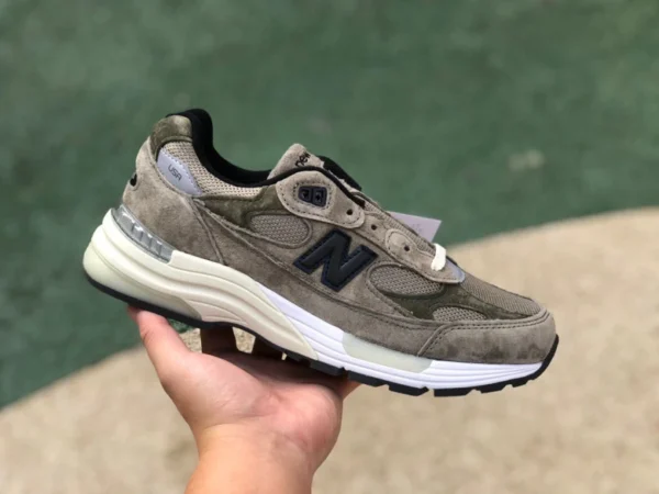 NB992 сустав светло-зеленый серый чистый оригинальный JJJJound x New Balance 992 сустав ретро кроссовки M992J2