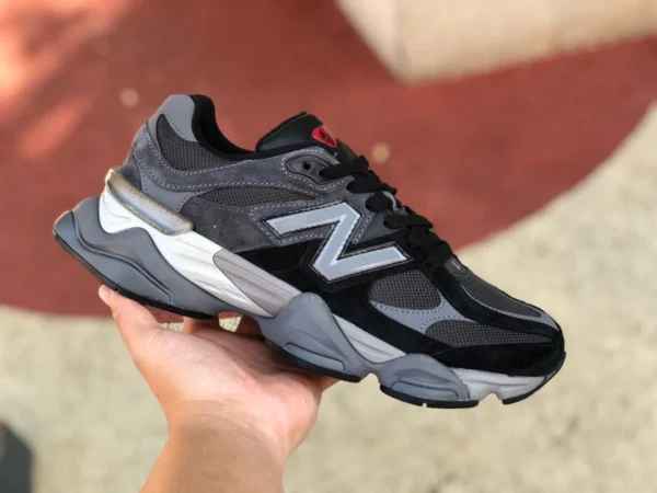 Nb9060 черно-серые повседневные туфли New Balance нейтрального ретро цвета U9060BLK