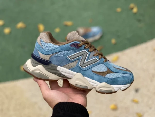 NB9060 Сине-коричневый Bodega x New Balance NB 9060 Сине-коричневые повседневные туфли с низким берцем U9060BD1