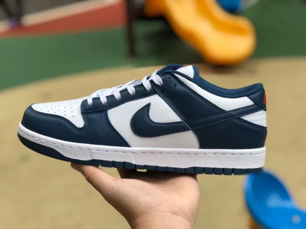 Dunk White Navy Nike Dunk Low Retro "Valerian Blue" Валериан синие ретро повседневные кроссовки White Navy Dd1391-400