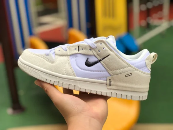 Женские повседневные кроссовки Dunk White Rice Recycling Nike Dunk Low Disrupt 2 «Малахит» в стиле ретро из перерабатываемого материала цвета белого малахита DH4402-101