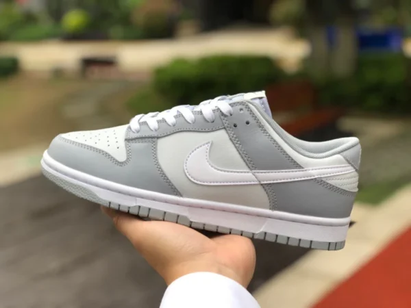 Dunk new серо-белые повседневные спортивные кроссовки Nike Dunk Low серо-белые низкие повседневные DJ6188-001