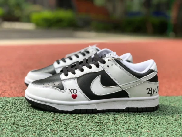 Кроссовки для скейтбординга Dunk white and black love Nike Dunk low с низким берцем white and black love do7412-984