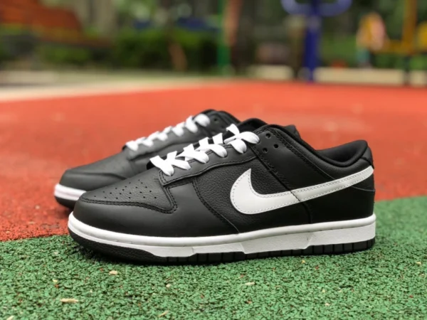 Мужские черные низкие нескользящие повседневные кроссовки Dunk All black and white Nike Dunk Low Retro DJ6188-002