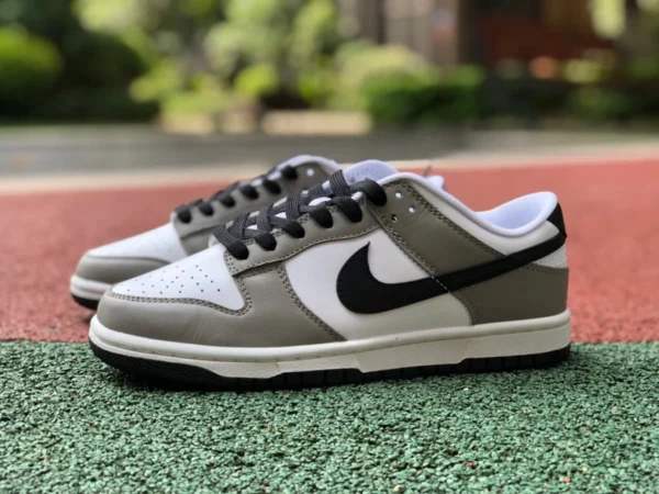 Низкий кофта Dunk бело-серый черный с крючком Nike Dunk Low Light Smoke Grey бело-серый DD1503-117