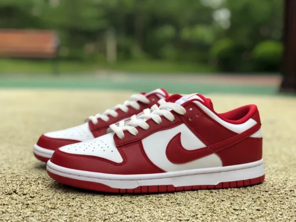 Кроссовки Dunk белые красные желтые низкие NIKE Dunk Low белые красные низкие кеды DD1391-602