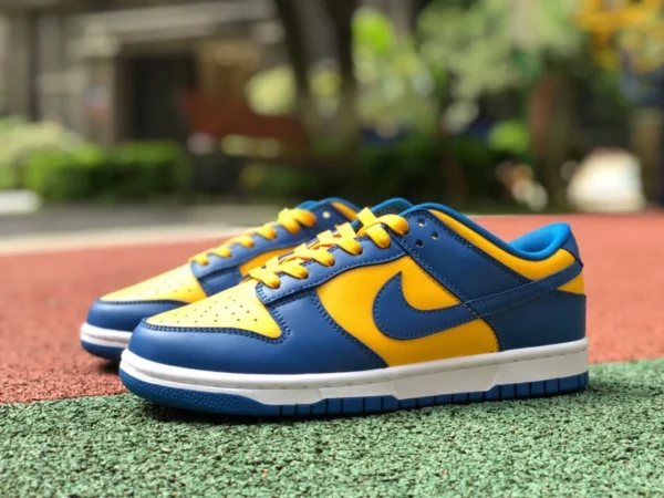 Dunk синий желтый низкий Nike Dunk Low "Warriors" синее золото State Warriors королевский синий +, университетское золото dd1391-402