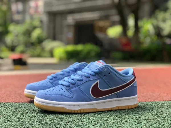 Dunk Bubble Gum синий Nike SB Dunk Low PRM Phillies Bubble Gum повседневные кроссовки DQ4040-400