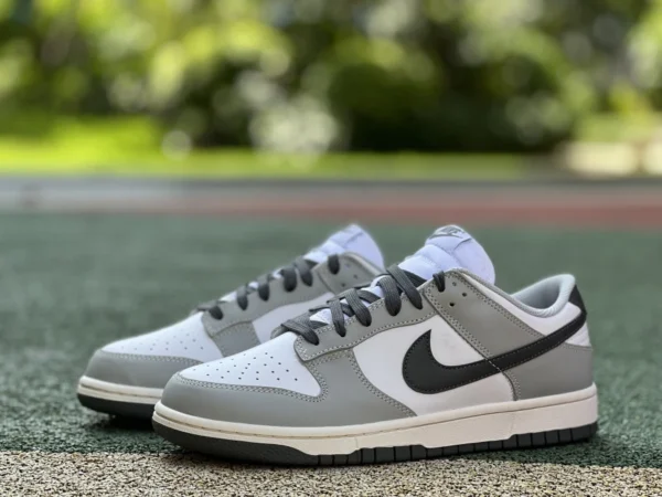 Dunk дымчато-серый чистый оригинальный Nike WMNS Dunk Low Smoke Grey дымчато-серый черный серый белый DD1503-117