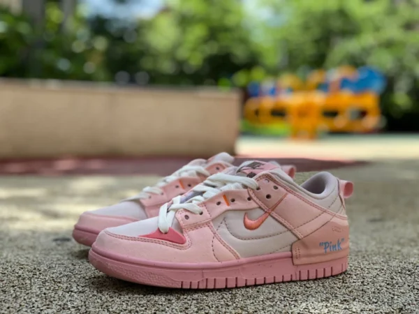 Новые женские спортивные кроссовки Dunk Pink Nike Dunk Low Disrupt 2 DH4402 DH4402-100