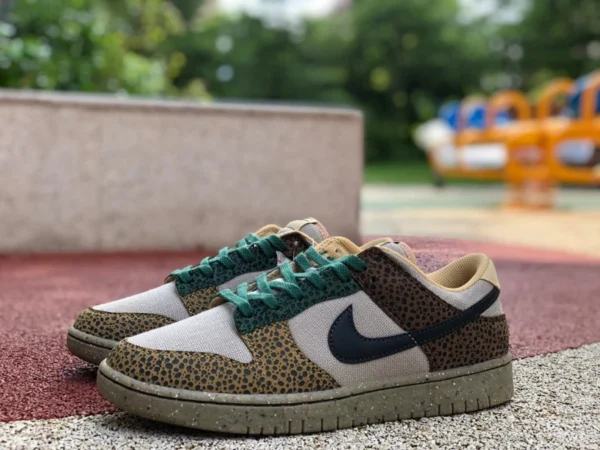 Кроссовки Dunk Grouper коричневые низкие Nike Dunk Low "Safari" коричневые повседневные кроссовки в стиле ретро DX2654-200